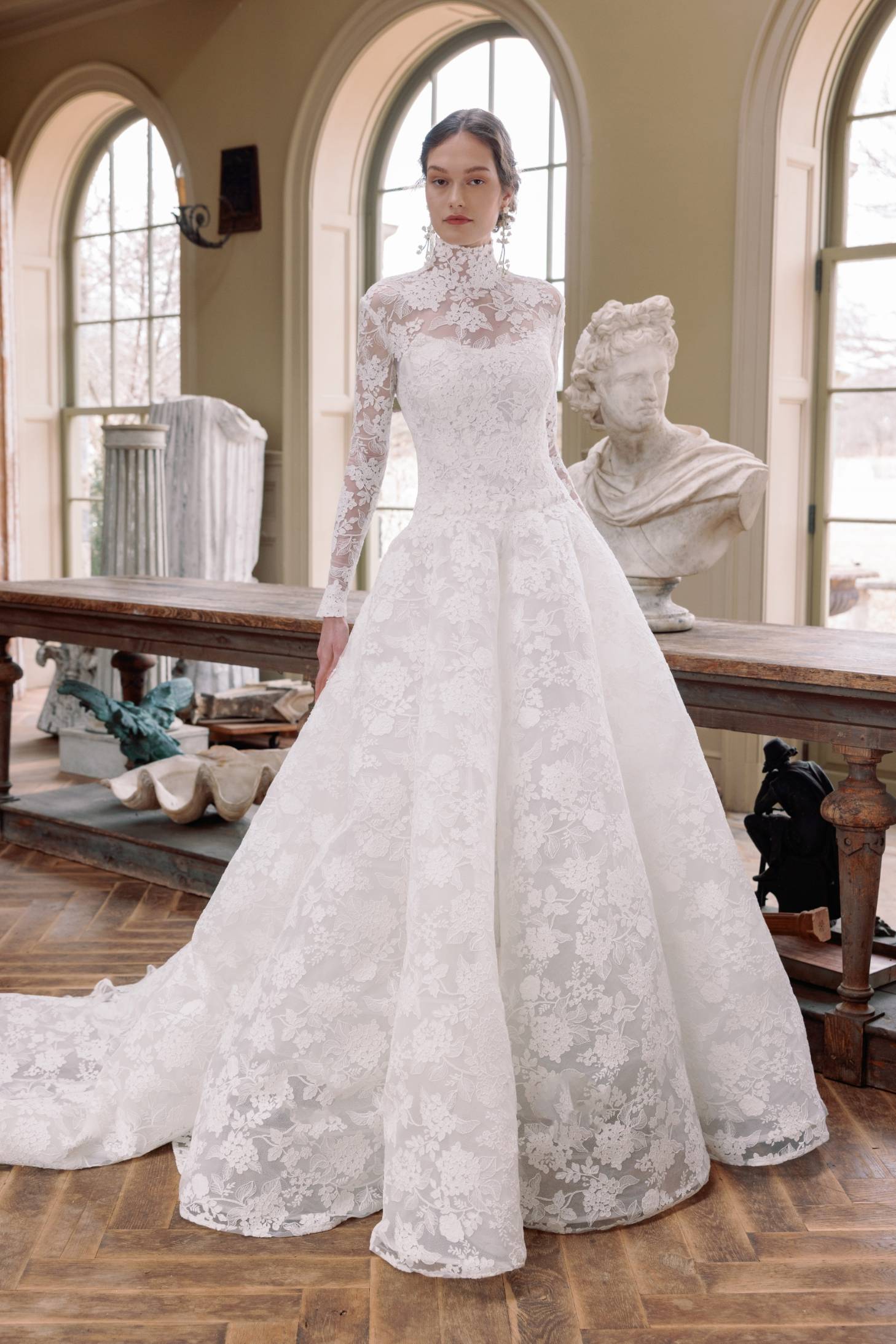 Model wearing a dress by Sareh Nouri